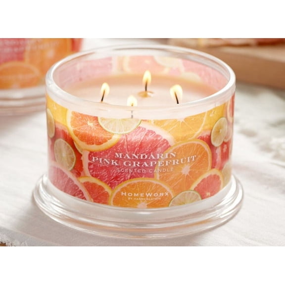 HomeWorx by Slatkin & Co.  Mandarin Pink Grapefruit 18oz Candle