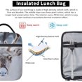 thumbnail image 5 of Insulated Lunch Box for Women Men, Reindeer Lunch Box Reusable Portable Lunch Bag Cooler Tote Waterproof Lunch Container for Office Picnic Work Travel Hiking, 5 of 7