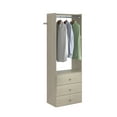 thumbnail image 7 of Easy Track PH32-TR 25-1/8" Wide Elite Closet Organizer System - Truffle, 7 of 7