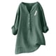 thumbnail image 2 of ICHUANYI Clearance Women's Fashion Casual T-Shirt Short Sleeve V-Neck Sweatshirt Tops Blouse(Green, XXL) ICHUANYI WER2023081004913, 2 of 3