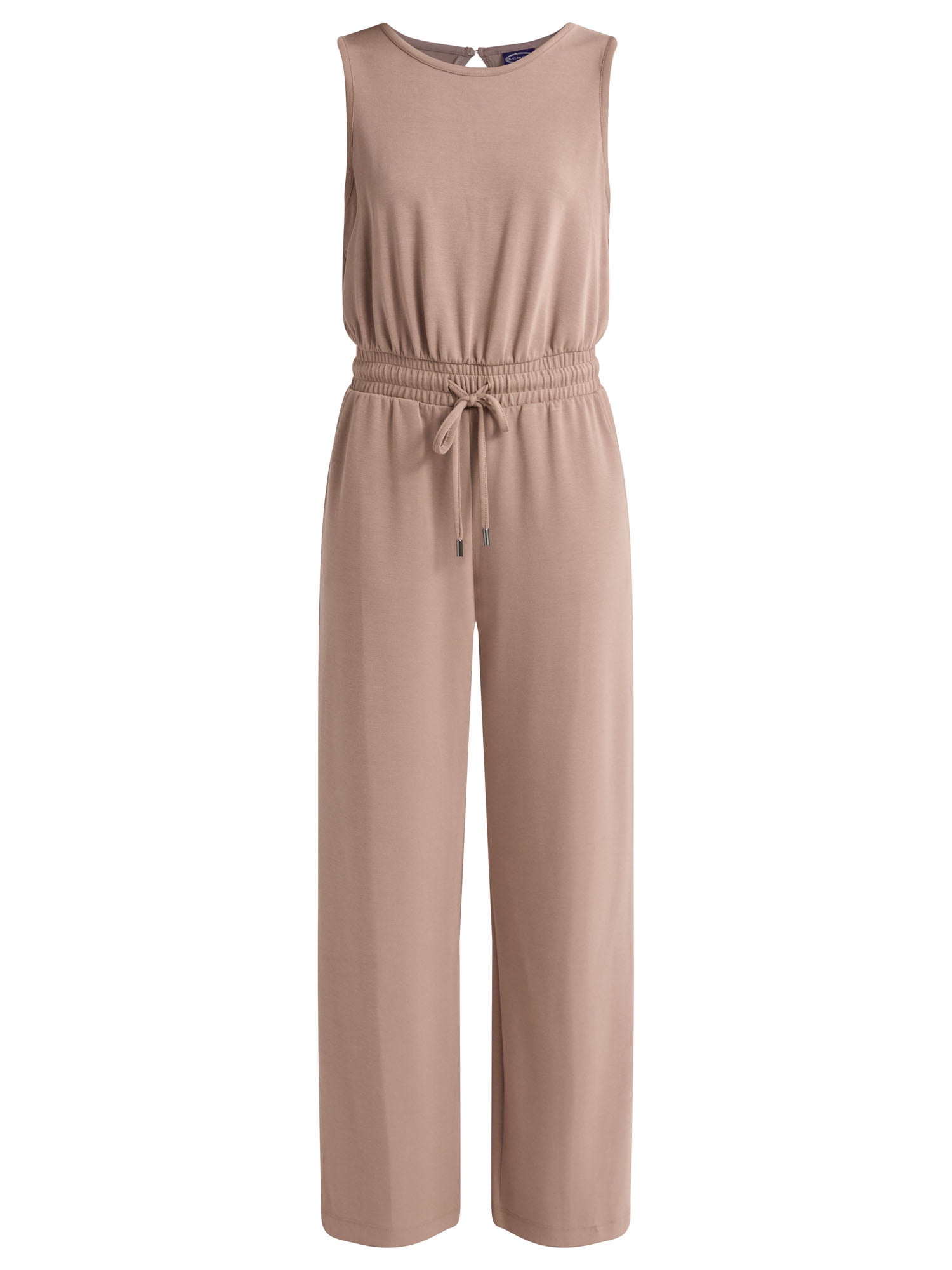 Scoop Women’s Ultimate ScubaKnit Racerback Wide Leg Jumpsuit, Sizes XS-XXL