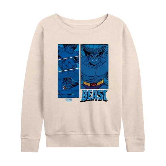 X-Men - Lightweight French Terry Wide Neck Long Sleeve Graphic Shirt