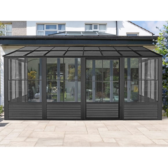Gazebo Penguin Florence Add-A-Room 10 ft. x 16 ft. in Black