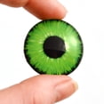 thumbnail image 2 of Bright Neon Green Glass Eyes, 2 of 6