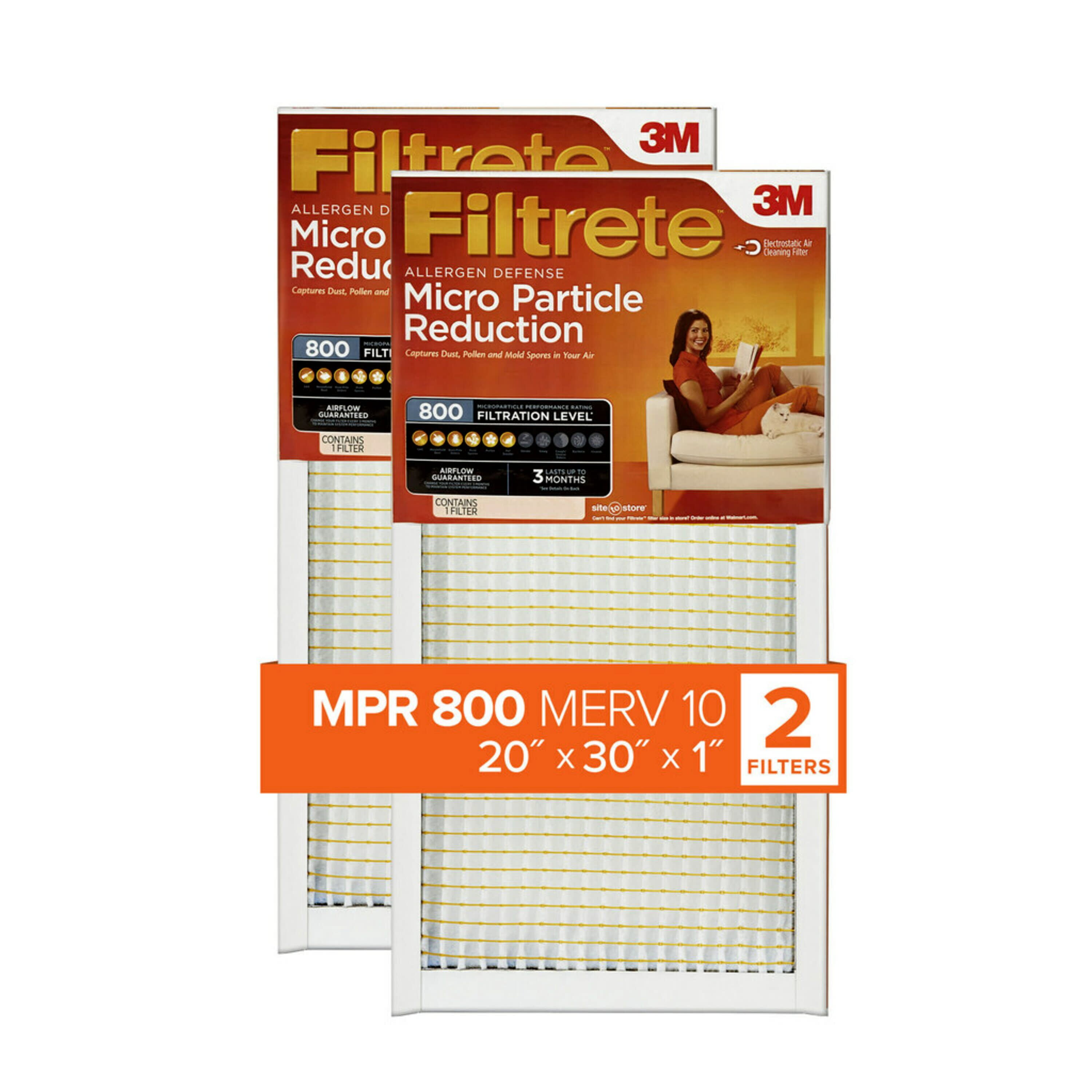 Filtrete 20x30x1, Allergen Defense Micro Particle Reduction HVAC