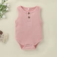 thumbnail image 2 of Baby Onesies Boy Baby Boy Romper Sleeveless Cotton Linen Bodysuit Tank Top One Piece Neutral Newborn Baby Summer Clothes Outfits, 2 of 8