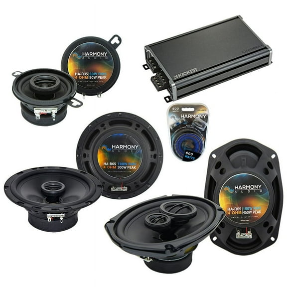 Fits Pontiac G8 2008-2009 OEM Speaker Upgrade Harmony R65 R35 R69 & CXA360.4 Amp