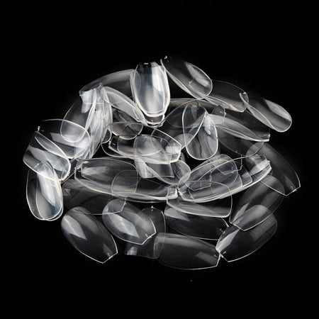 Makartt 500pcs Short Coffin Nails Clear Ballerina Nail Tips Full Cover Acrylic False Nails 10 Sizes- for Nail Salons and DIY Nail (Best Nail Hole Filler For Trim)