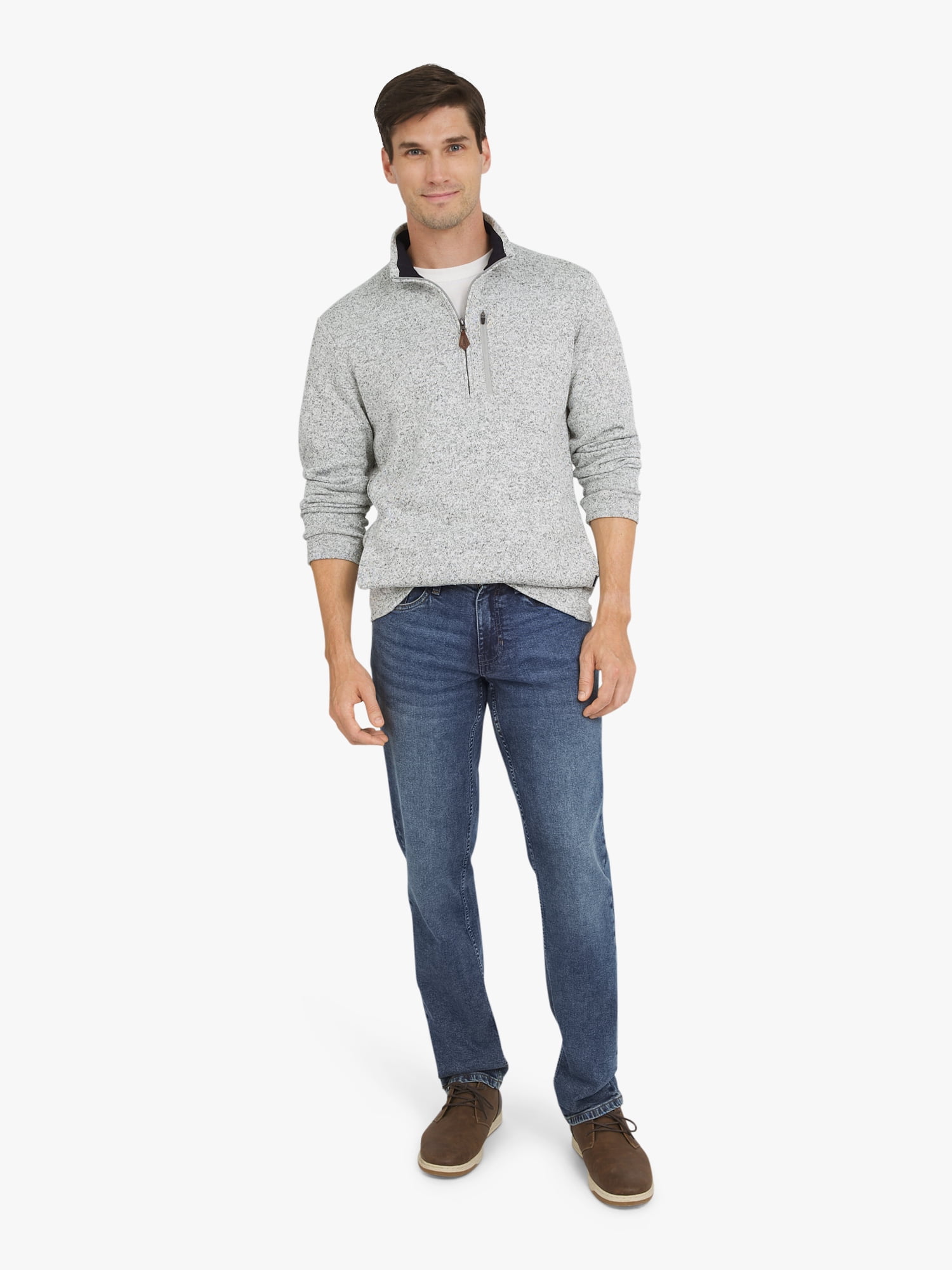 Chaps Men's & Big Men's Quarter Zip Fleece Sweater, Sizes S-3XL