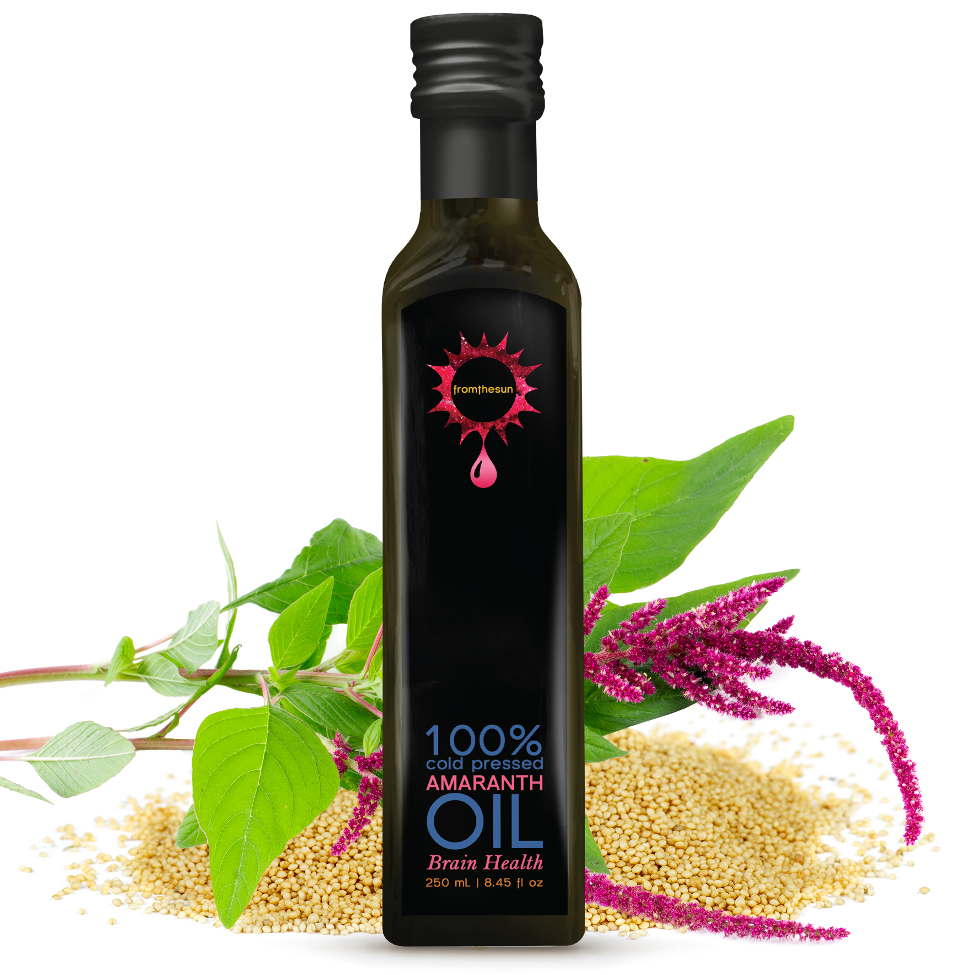 Amaranth Seed Oil 100 Natural Cold Pressed 8.45 Fl Oz (250 Ml