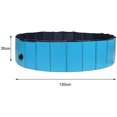 thumbnail image 3 of Piscina para Perros Grandes y Pequeños, Piscina para perros plegable PVC, Antideslizante y Resistente Bañera para Perros, Azul 120 x 30 cm esquí esquí Gafas de esquí, 3 of 5