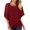 Red, variant on DuoJiaJ Women Round Neck Solid Vest With Loose Chiffon Bat Shortsleeve Flowing Shawl Double Layer Tunic Top Blouse Loose Fit Tank Tops Women