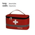 thumbnail image 2 of First Aid Kit Bag Lightweight Handle Boxes Large Capacity Medicine Bags Space Saving Oxford Cloth Medical Box Kitchen Sport Emergency Red Large, 2 of 8