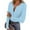 001_Sky Blue, variant on JGNGSHN Womens 2025 Fall Ribbed Knit T-Shirt Long Sleeve Button Crewneck Henley Shirts Slim Fit Basic Tops