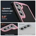 thumbnail image 2 of ELEHOLD for Samsung Galaxy S22 5G 2022 Fit Case, Military-Grade Dual Layer Raised Frame Screen & Camera Lens Protective Armor Hybrid PC+TPU Anti-Drop Shockproof Slim Rugged Case,Pink, 2 of 8