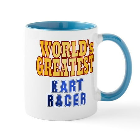 

CafePress - World s Greatest Kart Racer Mug - 11 oz Ceramic Mug - Novelty Coffee Tea Cup