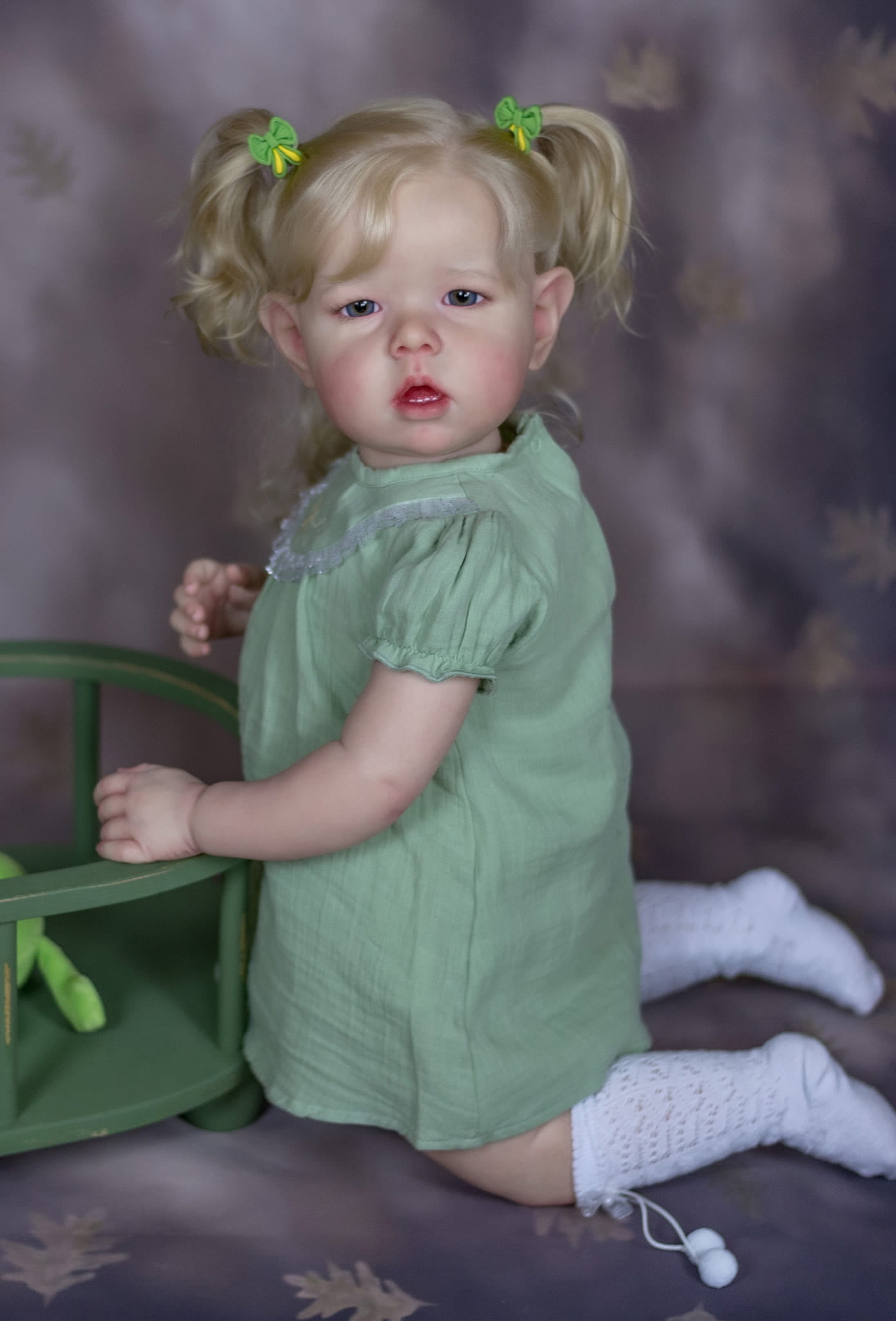 iCradle Lifelike Cuddly Reborn Baby Dolls Girl 28 inches 68 cm Realistic Toddler Baby Dolls Real Life Cloth Body Rooted Hair Blue Eyes Xmas Birthday Gift for Children