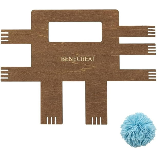 Máquina para hacer pompones de madera en 5 tamaños (1.5/2/2.7/3/3.5 pulgadas). Máquina sencilla para hacer bolas de peluche, ideal para artesanos y aficionados a la costura.