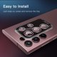 thumbnail image 4 of Camera Lens Protector For Samsung Galaxy S22 Ultra, Scratch-Proof, Drop-Proof Alloy Phone Screen Camera Cover Protection For 6.8'' Accessories, Lavender, 4 of 4