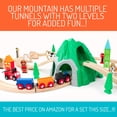 thumbnail image 6 of 50pc Mountain Train Set for Toddler with Double-Side Train Tracks compatible with all major name brand Toys Train Sets, 6 of 6