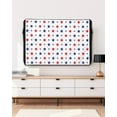 thumbnail image 5 of 4th of July Outdoor TV Cover 52 to 55 Inch Weatherproof, Blue Red American Star Independence Day 600D Oxford TV Covers with Waterproof Zipper, Outside Flat TV Screen Protector Size 52"Wx19"Hx4.5"D, 5 of 7