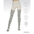 thumbnail image 6 of MeMoi Zebra Stripe Cotton Blend Sweater Tights - Womens - Female, 6 of 7