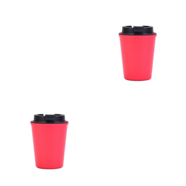 Botella de bebida Wosthever Taza térmica Multiusos Rojo 350ml 2Conjunto