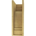 thumbnail image 4 of 8"W x 16"D x 24"H Classic Pescadero Rough Cedar Woodgrain TimberThane Corbel, Primed Tan, 4 of 6
