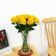 thumbnail image 4 of Timeless Silk Rose Collection, Perfect For Pollen Allergy Sufferers With Real Touch Silk Rose Bouquets In Classic Design And Colors, 12 Pieces, 4 of 5