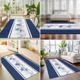 thumbnail image 4 of Area Rugs 5'x7', Coastal Navy Carpet Runner Indoor Outdoor Rugs Home Decor Aesthetic, Blue Starfish Coral Nautical Striped Non Slip Mats Washable Accent Rug for Living Room Bedroom, 4 of 8