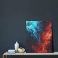 thumbnail image 5 of KLL Red And Blue Fire Print Canvas Wall Art, Canvas Painting Prints Canvas Art Wall Decor Home Decoration for Living Room Bedroom Office, 5 of 6