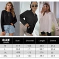 thumbnail image 2 of DODOING Womens Workout Tops Long Sleeve Crew Neck Loose T Shirt Casual Loose Long Sleeve Basic Shirt Top Plus Blouse, 2 of 8
