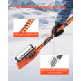 thumbnail image 5 of KFFKFF 3-in-1 Car Snow Brush with Ice Scraper, Squeegee, and Adjustable 180° Brush Head, Extendable Aluminum Handle (34.3"-42.1") with Foam Grip for Windshield, Windows, RVs, Trucks, and SUVs, 5 of 9