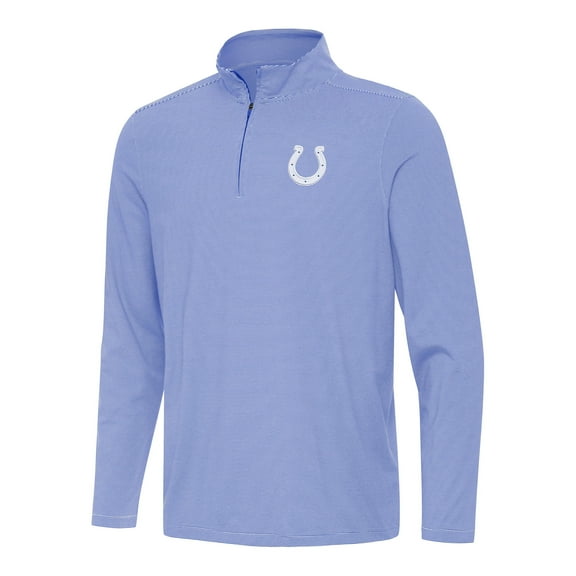 Men's Antigua Royal/White Indianapolis Colts Twine Quarter-Zip Jacket
