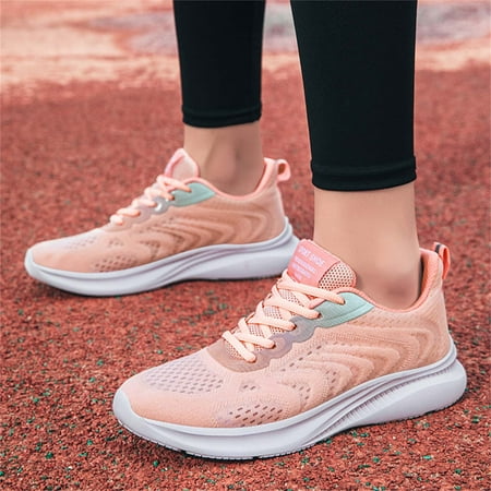 

NECHOLOGY Classic Nylon Sneaker Womens Ladies Couple Shoes Lace Up Casual Shoes Lace Up Work Women s Max Cushioning Wide Sneaker Pink 9