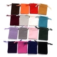 thumbnail image 3 of 10pcs Velvet Bag Drawstrings Pouches Jewelry Gift Display Packing Bags Fashion Flannel Bags 5x7cm 7x9cm 10x12cm 13x18cm wine red 5x7cm 10pcs, 3 of 5