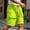 Green, variant on Mens Casual Cargo Shorts Lightweight Solid with Zippered Deep Pockets Minimalist Moisture Wicking Shorts for Fishing