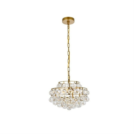 

Elegant Lighting Savannah 14 inch pendant in brass