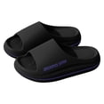 thumbnail image 4 of Rotm Shower Shoes Cloud Slippers for Women and Men, Pillow House Slippers Shower Shoes Indoor Slides Bathroom Sandals Black,9, 4 of 6