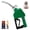 Green, variant on Automatic Fuel Nozzle, 3/4" NPT Inlet Thread & 13/16" Spout, 16 GPM Max Flow Rate, Auto Shut Off, Aluminum & PVC Gas Pump Handle with 360° Swivel for Diesel Kerosene Biodiesel Refilling