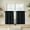 Black, variant on OVZME Judy 2 Panels Natural Cafe Curtains 36 Inch Length, Thick Textured Small Kitchen Curtains Over Sink, Short Tiers for Bathroom Basement Cabinet RV Camper, 30x36 Inch, 2PCS