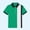 Green, variant on CYRBOKO Polos for Boys, Collared Cotton Short Sleeve PE class School Uniform Shirts Light Blue Size 14-15 T