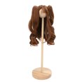 thumbnail image 4 of Soft Silk Twin Ponytail Doll Wig, Easy Styling Ball Jointed Doll Hair for Doll Customizing, 4 of 7