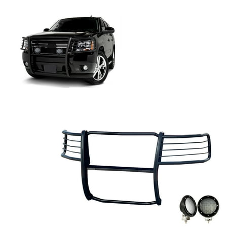 Black Horse Off Road 17A037400MAPLFB Grille Guard Kit for Chevy Avalanche