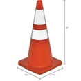 thumbnail image 5 of Global Industrial 36" Reflective Traffic Cone, 10 lbs., Solid Orange Base, 5 of 5