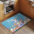 thumbnail image 3 of Blue Easter 2'x3' Washable Rug, Spring Rabbit Colorful Eggs Tulip Butterfly Non-Slip Soft Doormat Area Rugs for Entrance Bathroom Bedsides, Carpet for Kitchen Bedroom, Entryway Floor Mat, 3 of 9
