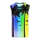 thumbnail image 5 of Camisas de Suéter Casual de la Impresión de la Moda sin Mangas, Cuello Redondo Tanque Deportivo para el Verano, 5 of 5