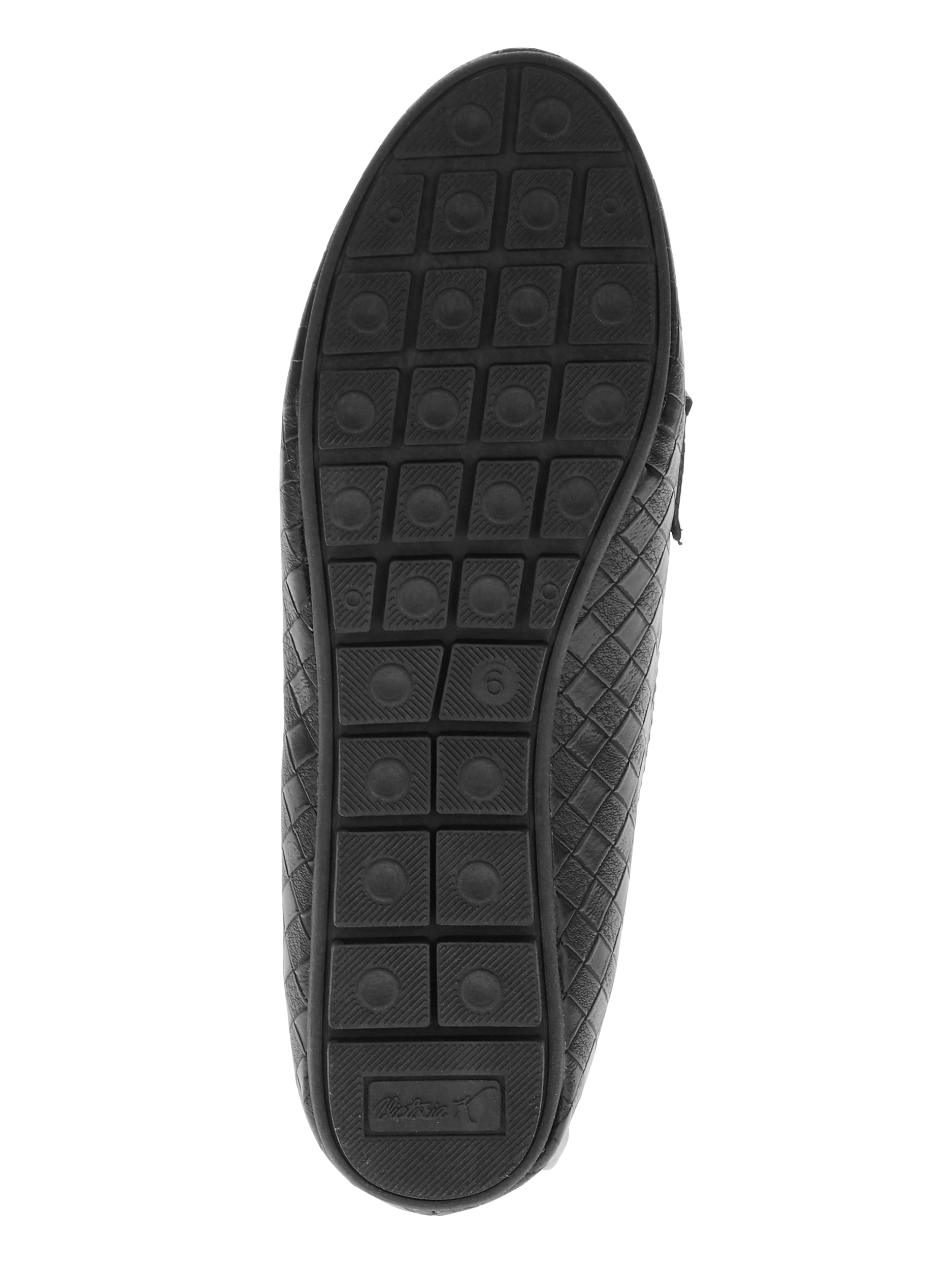 Victoria K Women's Squared Textured Rhinestone Embellishments Ballerina Flats