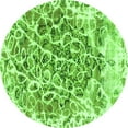 thumbnail image 1 of Ahgly Company Indoor Round Abstract Green Modern Area Rugs, 8' Round, 1 of 4