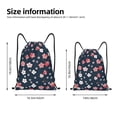 thumbnail image 4 of Kdxio Cherry Blossoms Print Drawstring Backpack Bag,Waterproof Draw String Back Sack, Gym Drawstring Bags Swim Bag For Unisex, 4 of 9